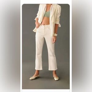 Never worn. Anthropologie. Yaya Midrise Crop Flare Jean. Size 28.